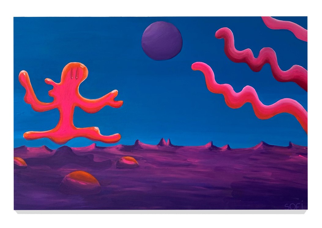 203, acrylique sur toile, 70x50cm, Sofi