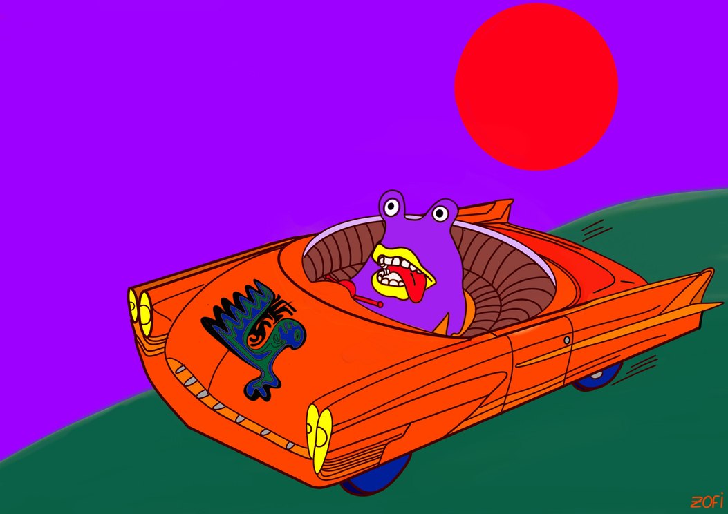 La Grosse Voiture, dessin digital, Sofi