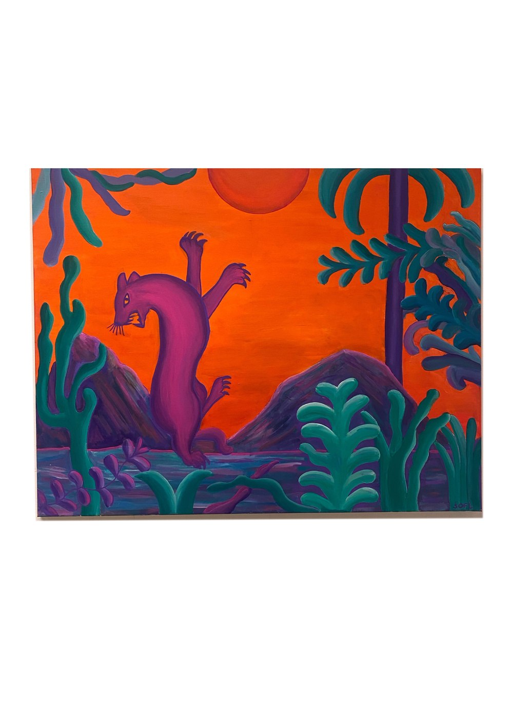 L'Invisible, acrylique sur toile, 70x50cm, Sofi